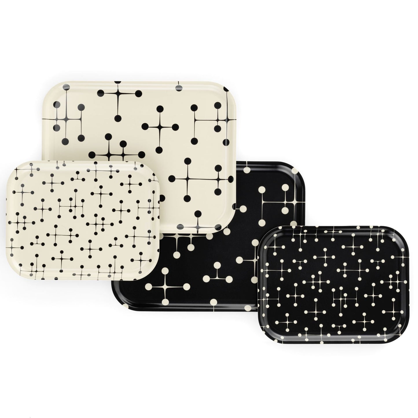 Vitra Classic Tray medium Serviertablett mittel Schichtholz Eames Dot Pattern