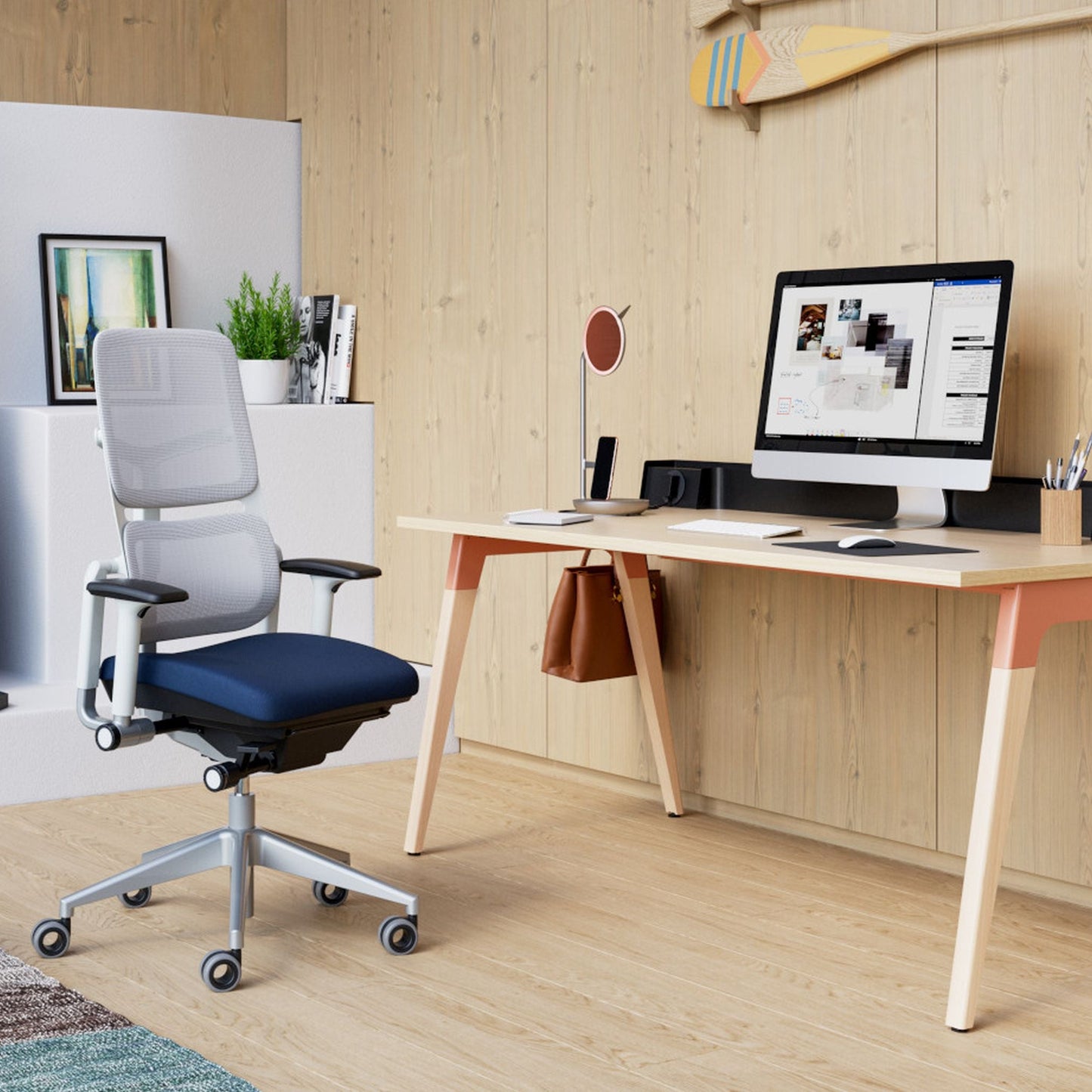 Steelcase Please Air Bürostuhl 2teilige Netz-Rückenlehne LTC²-Mechanik