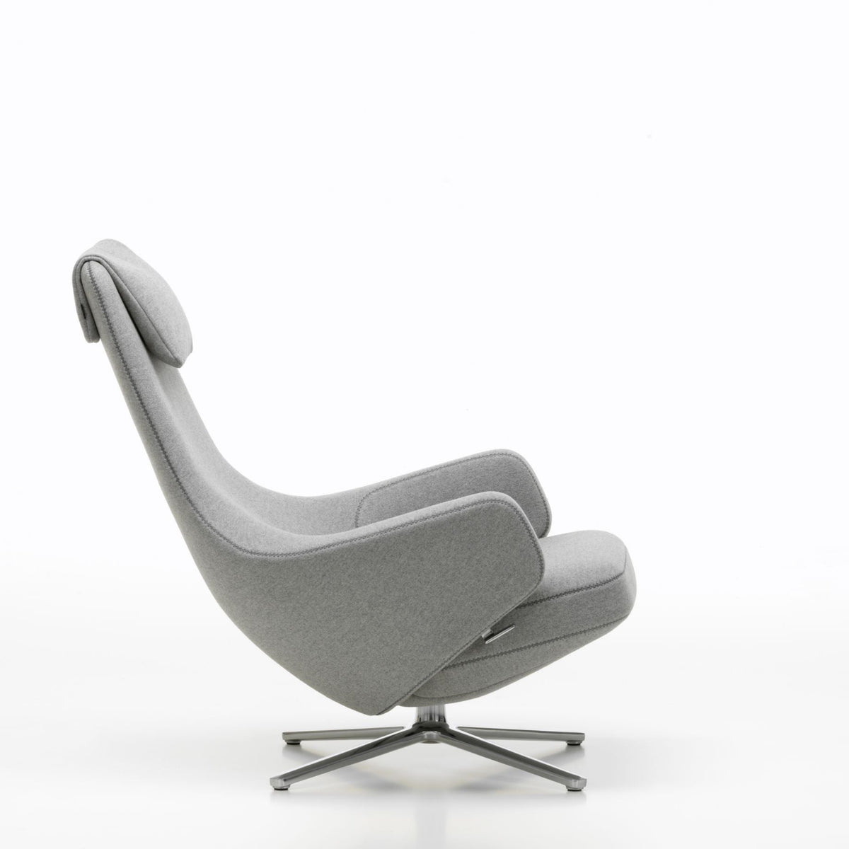 Vitra Repos Loungesessel drehbar mit Ottoman hoher Sessel & Hocker