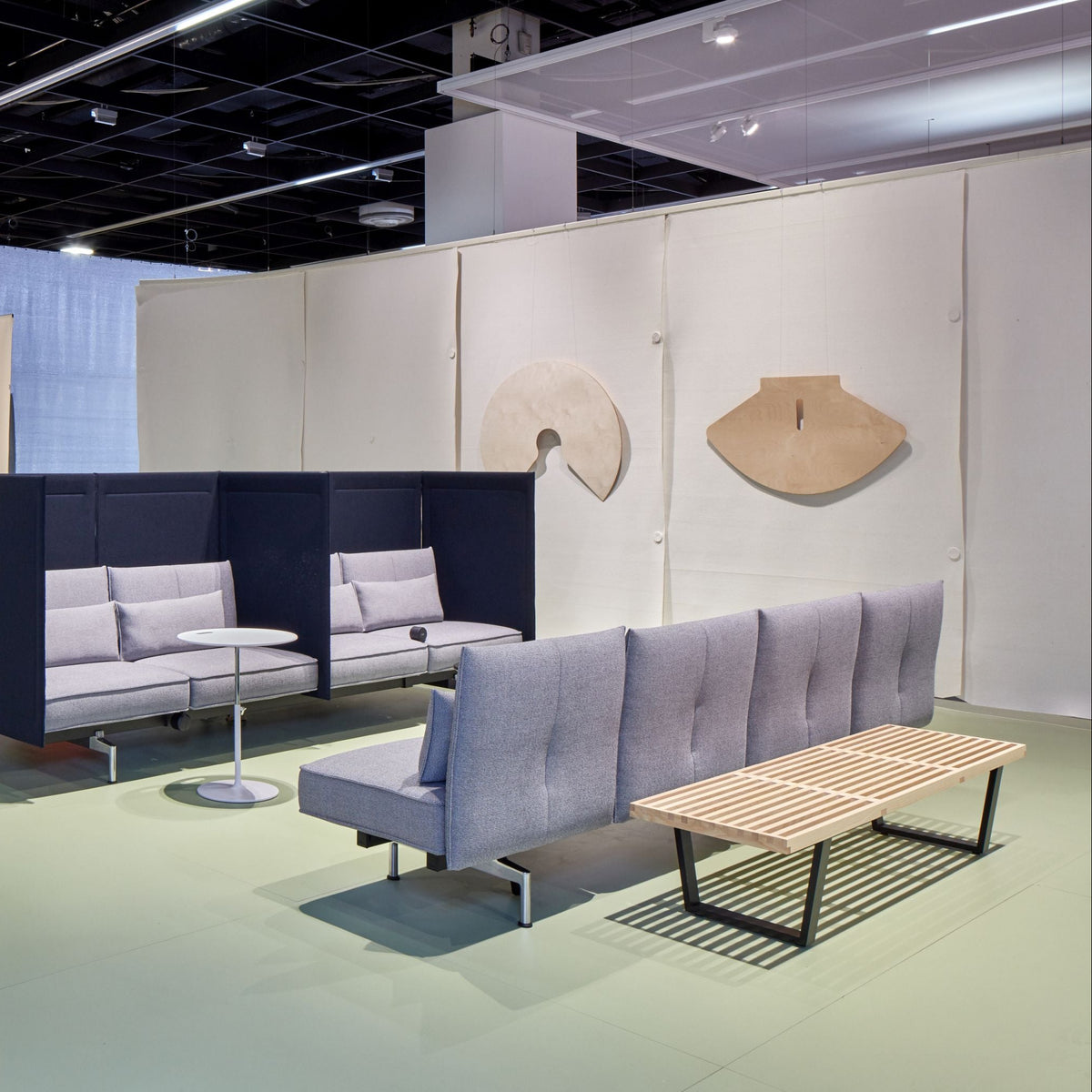 Vitra Nelson Bench Sitzbank Esche Natur/Schwarz