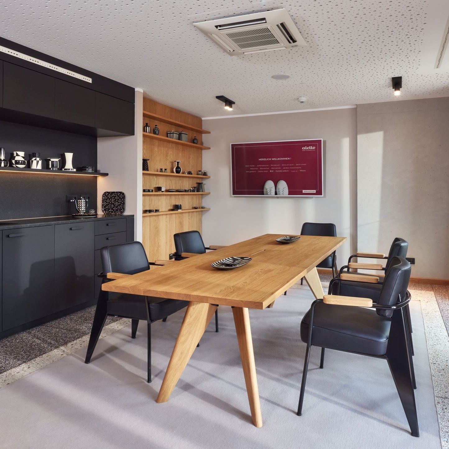 Vitra Table S.A.M. Bois Besprechungstisch / Esstisch Holz
