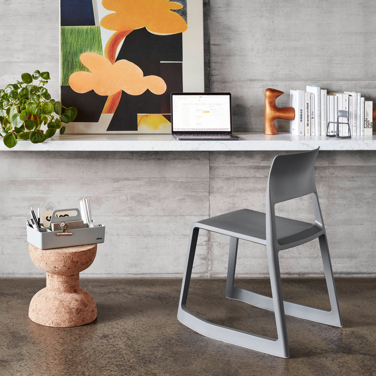 Vitra Tip Ton RE Stuhl Kunststoff recycelt ergonomisch stapelbar