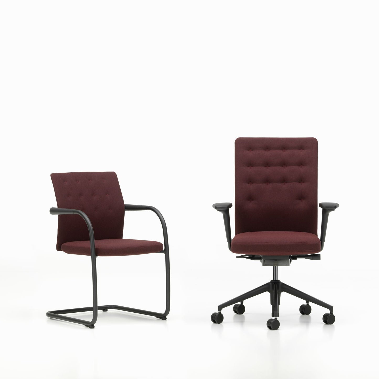 Vitra ID Trim Bürostuhl Sitz- und Rückenlehne gepolstert Bezug Volo