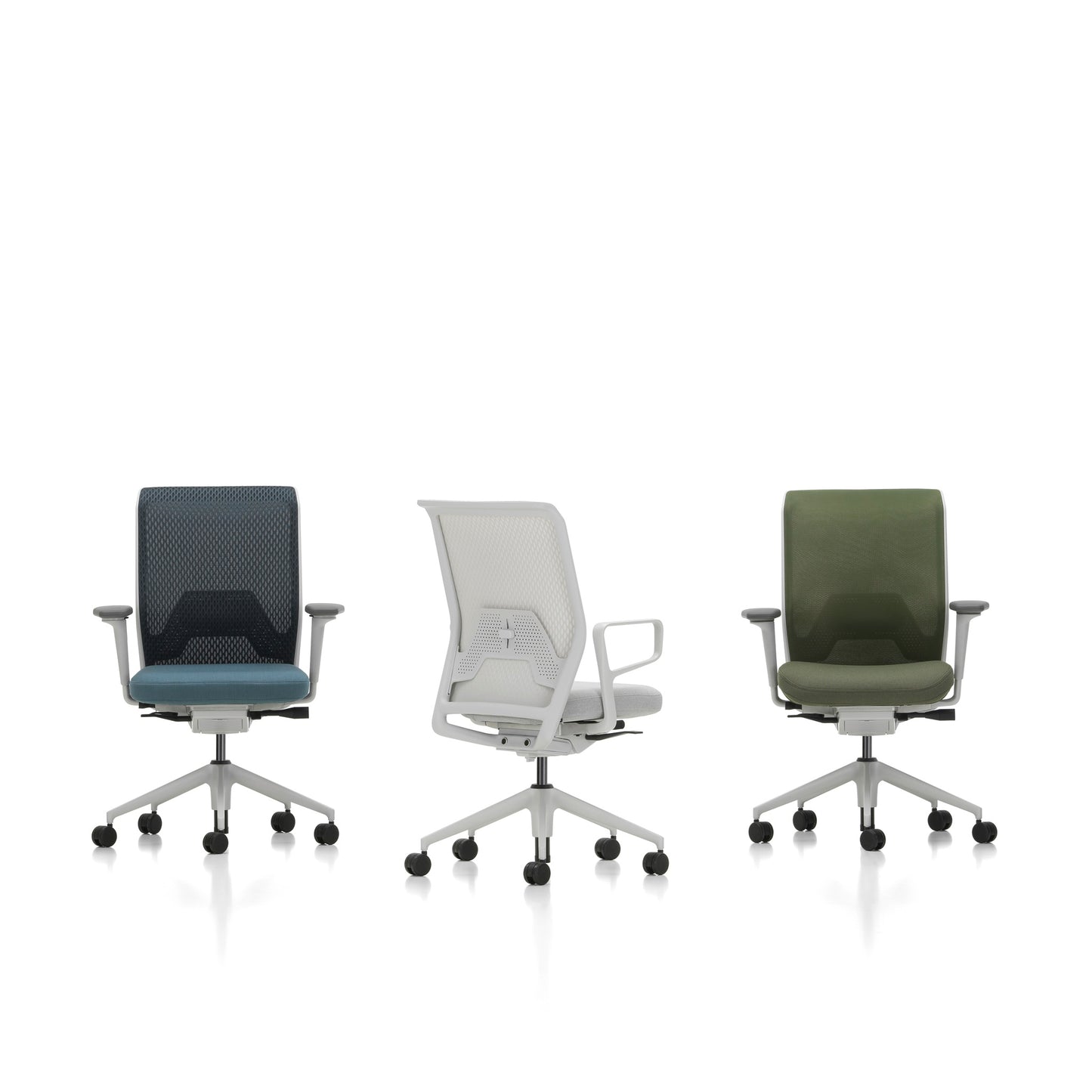 Vitra ID Mesh Bürostuhl mit Netzrücken Diamond Mesh Sitzbezug Volo