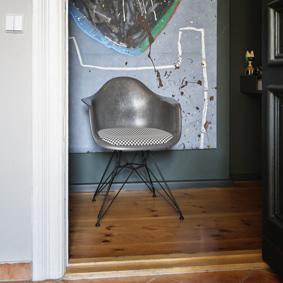 Vitra Eames Fiberglass Armchair 4 Gestellvarianten & Sitzpolster optional