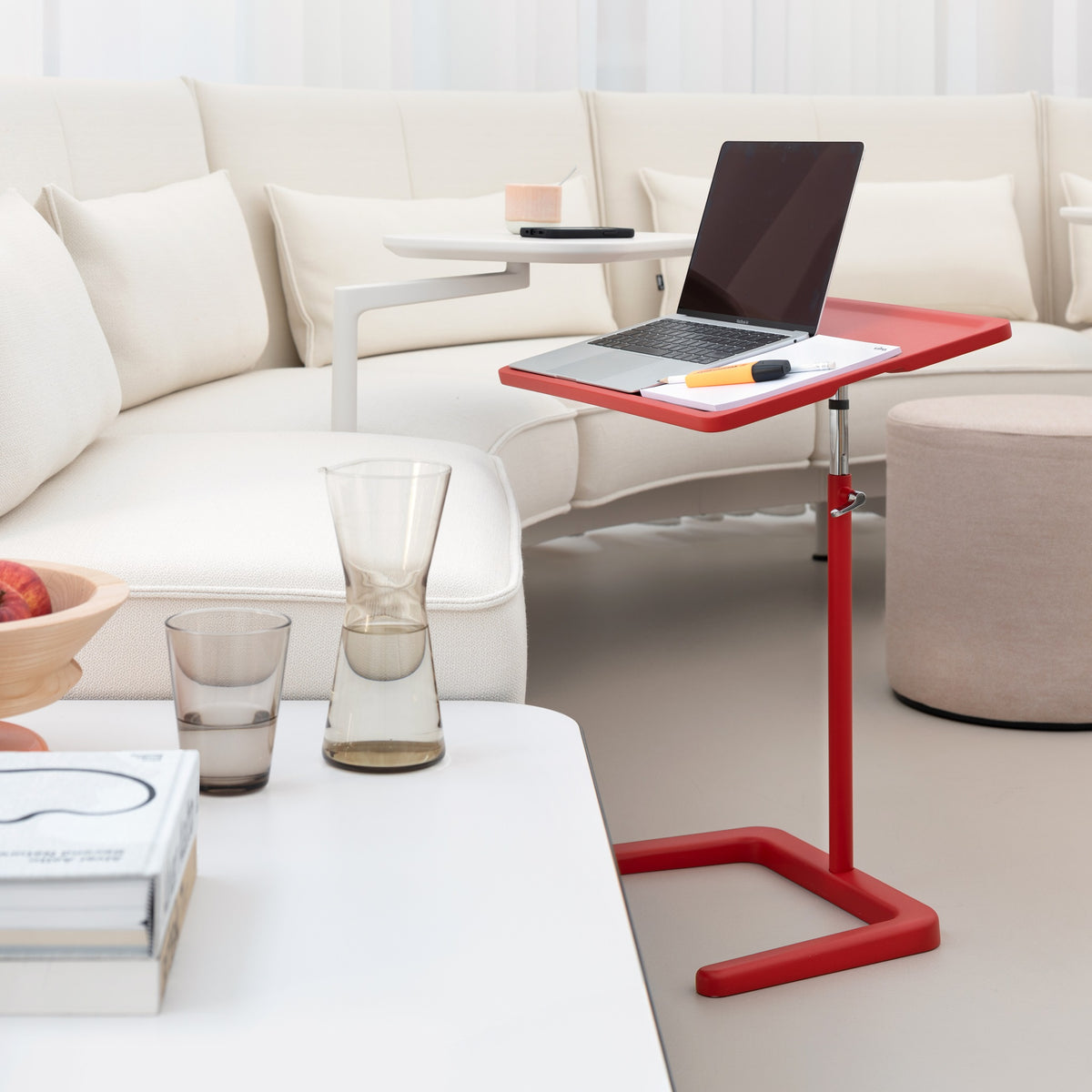 Vitra NesTable Beistelltisch Kunststoff Stahl höhenverstellbar