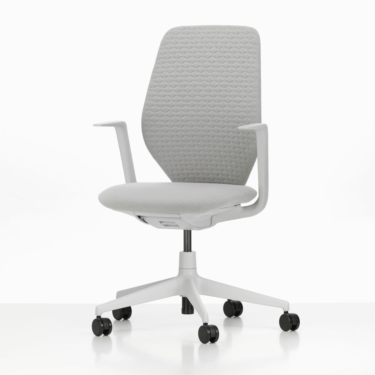 Vitra ACX Soft Bürostuhl Sitz gepolstert Grid Knit Rücken Softpolster Quilted Knit
