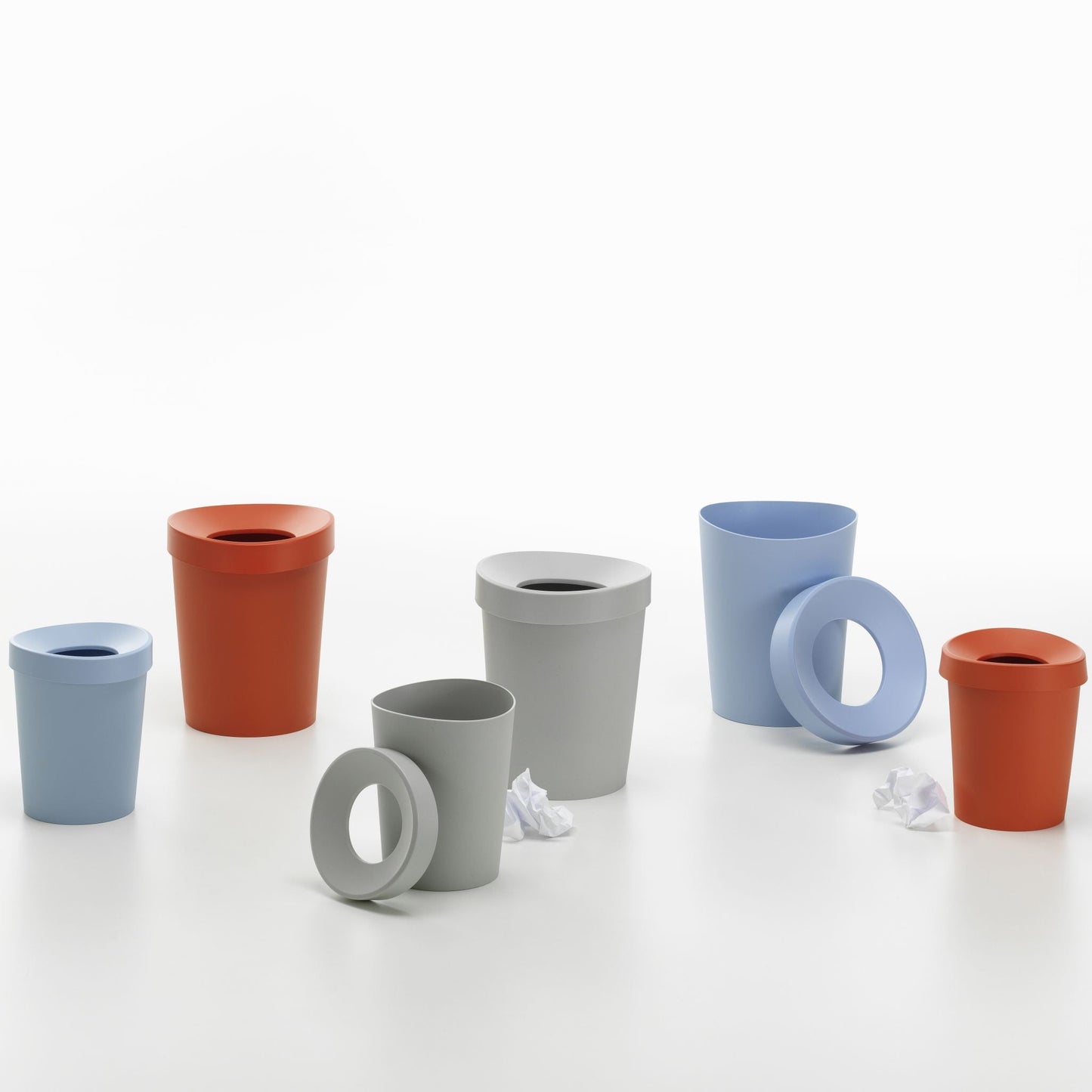 Vitra Happy Bin S Papierkorb klein rund mit abnehmbarem Ring
