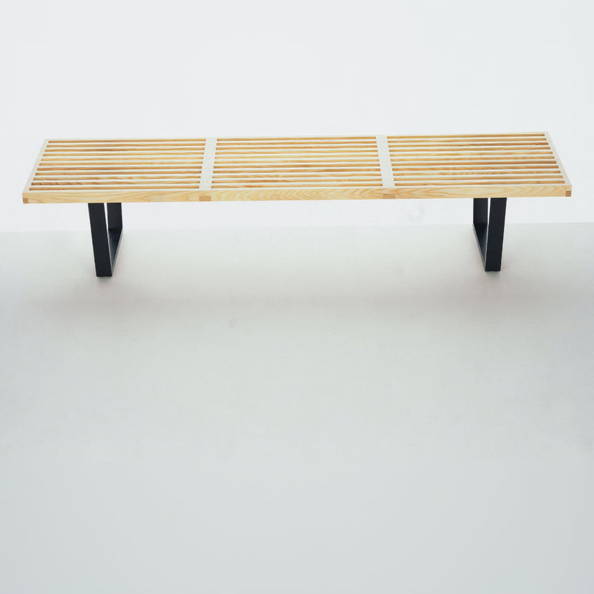 Vitra Nelson Bench Sitzbank Esche Natur/Schwarz