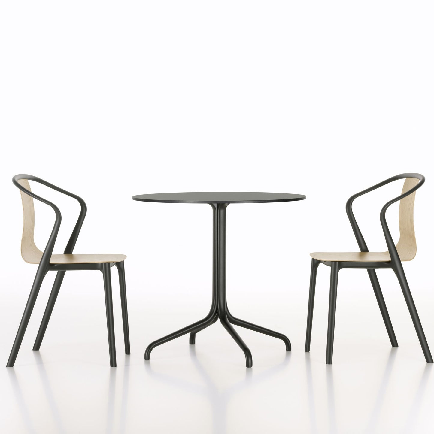 Vitra Belleville Chair Stuhl Kunststoff / Holz stapelbar Indoor & Outdoor