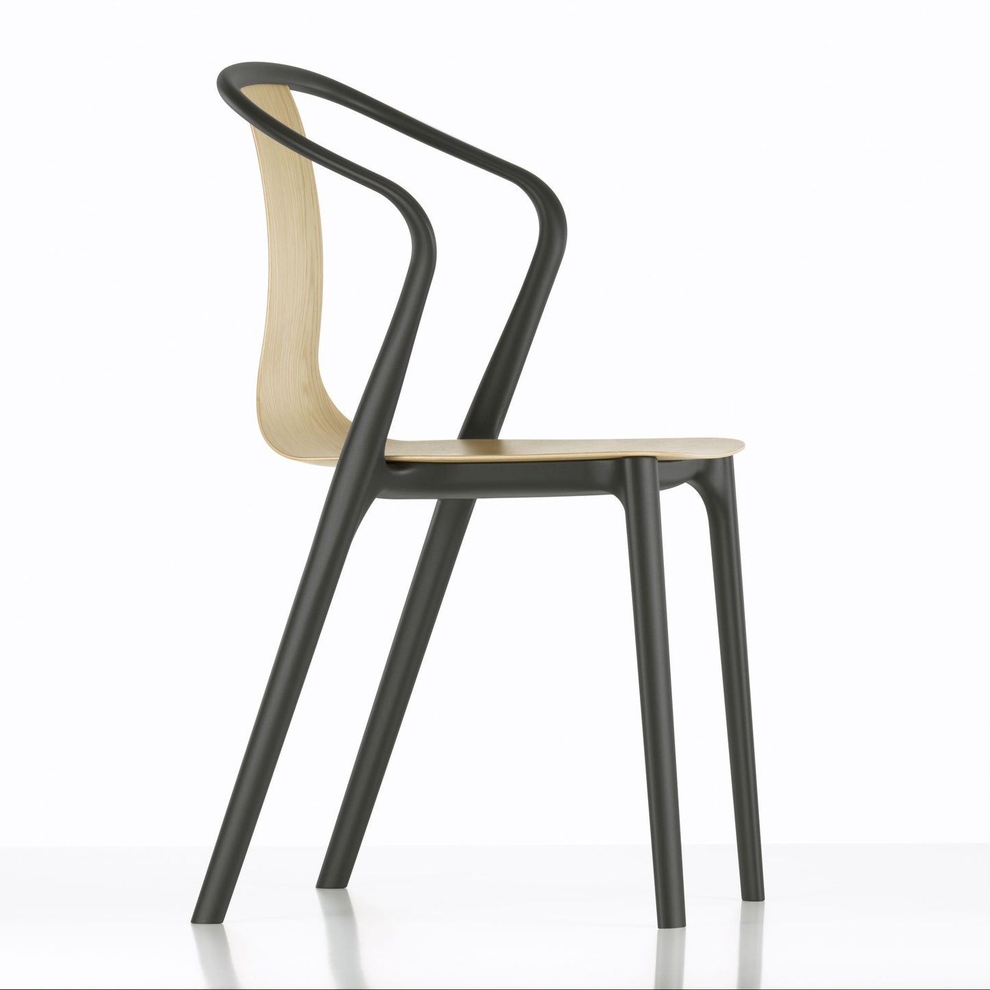 Vitra Belleville Chair Stuhl Kunststoff / Holz stapelbar Indoor & Outdoor
