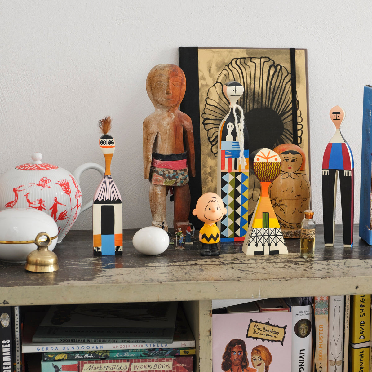 Vitra Wooden Dolls Little Devil exklusive limitierte Holzfigur bunt bemalt