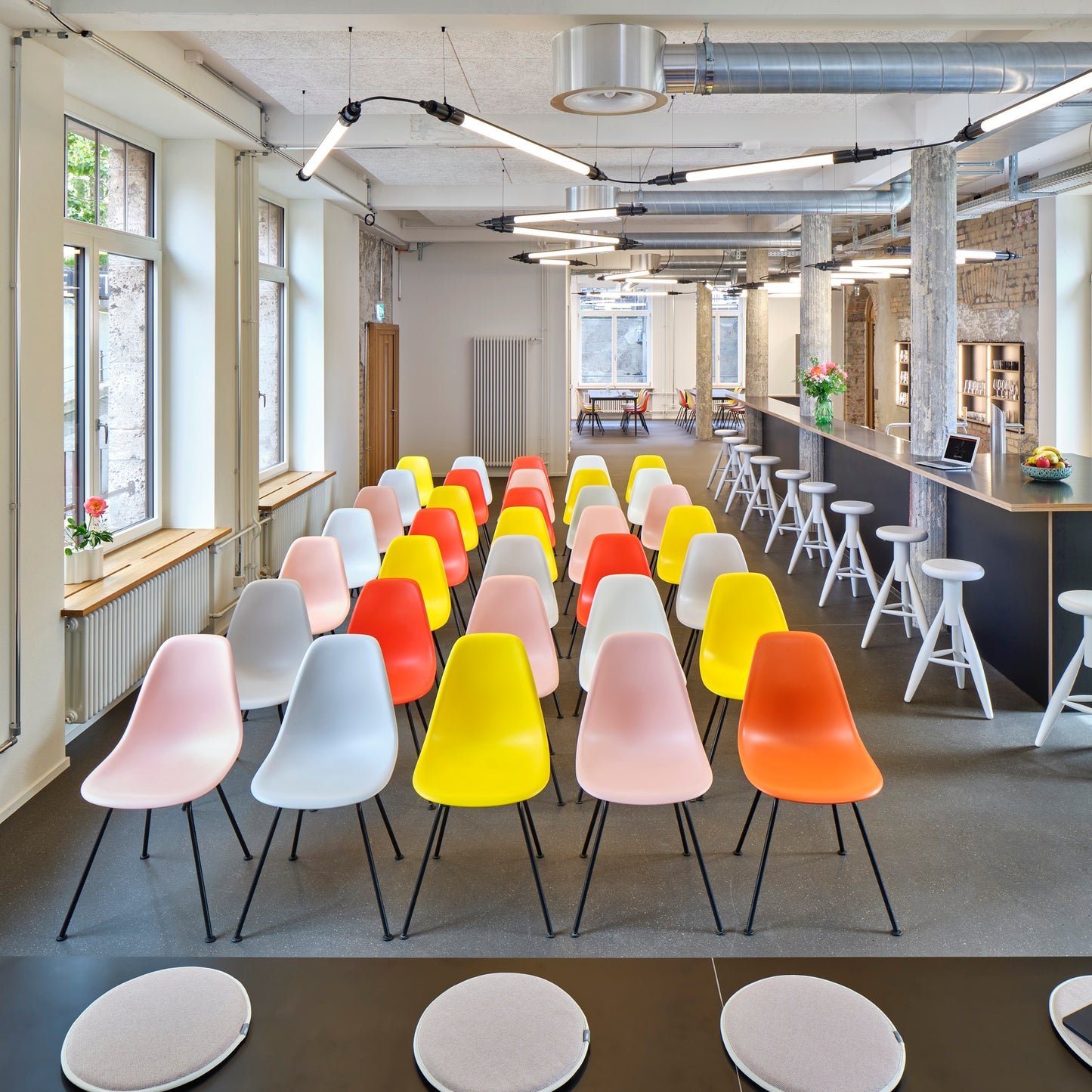 Vitra Eames Plastic Side Chair DSX RE Stuhl Kunststoff 4-Fuß