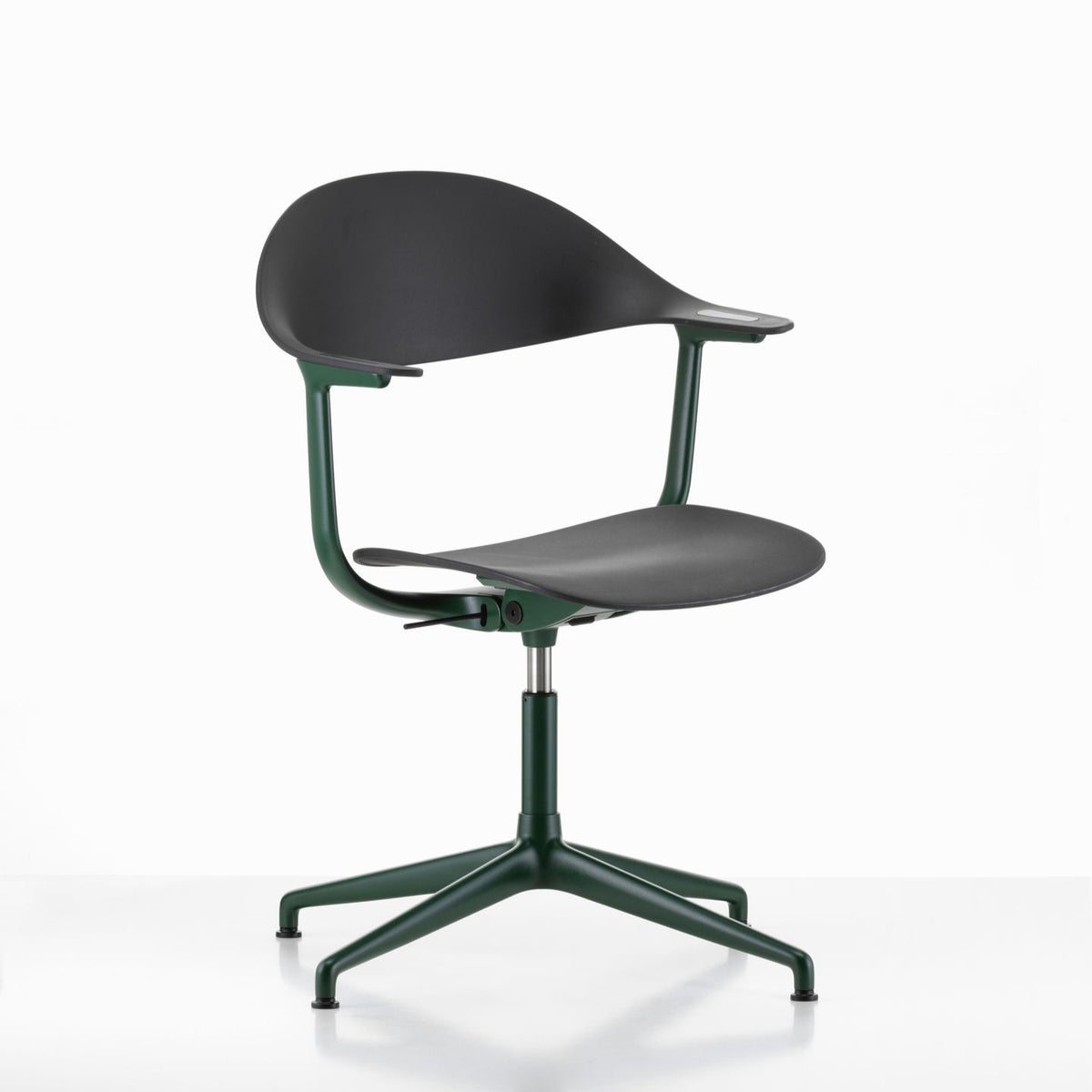 Vitra Mynt Bürostuhl Sitz + Rücken Kunststoff basic dark RE 4-Stern-Aluminiumfuß