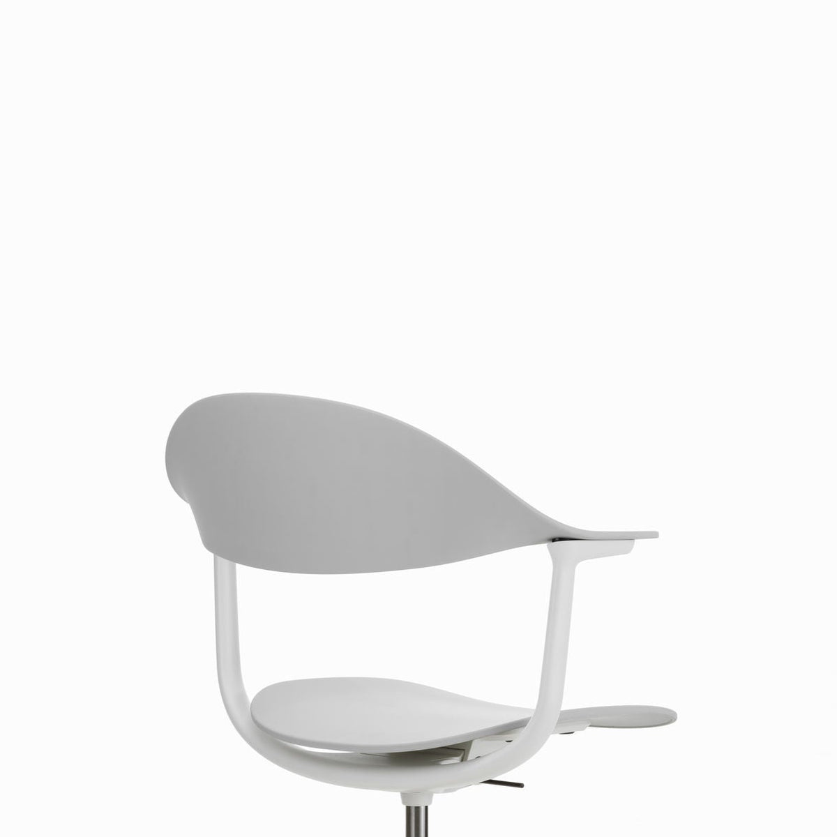 Vitra Mynt Bürostuhl Sitz + Rücken Kunststoff grau RE 5-Stern-Fuß