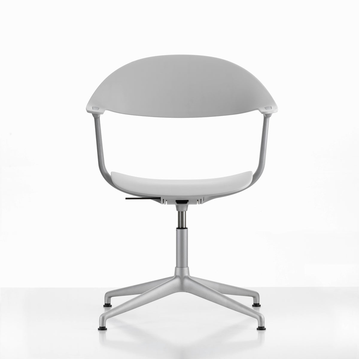 Vitra Mynt Bürostuhl Sitz + Rücken Kunststoff grau RE 4-Stern-Aluminiumfuß
