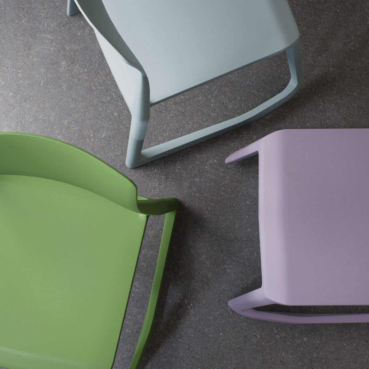 Vitra Tip Ton RE Stuhl Kunststoff recycelt ergonomisch stapelbar