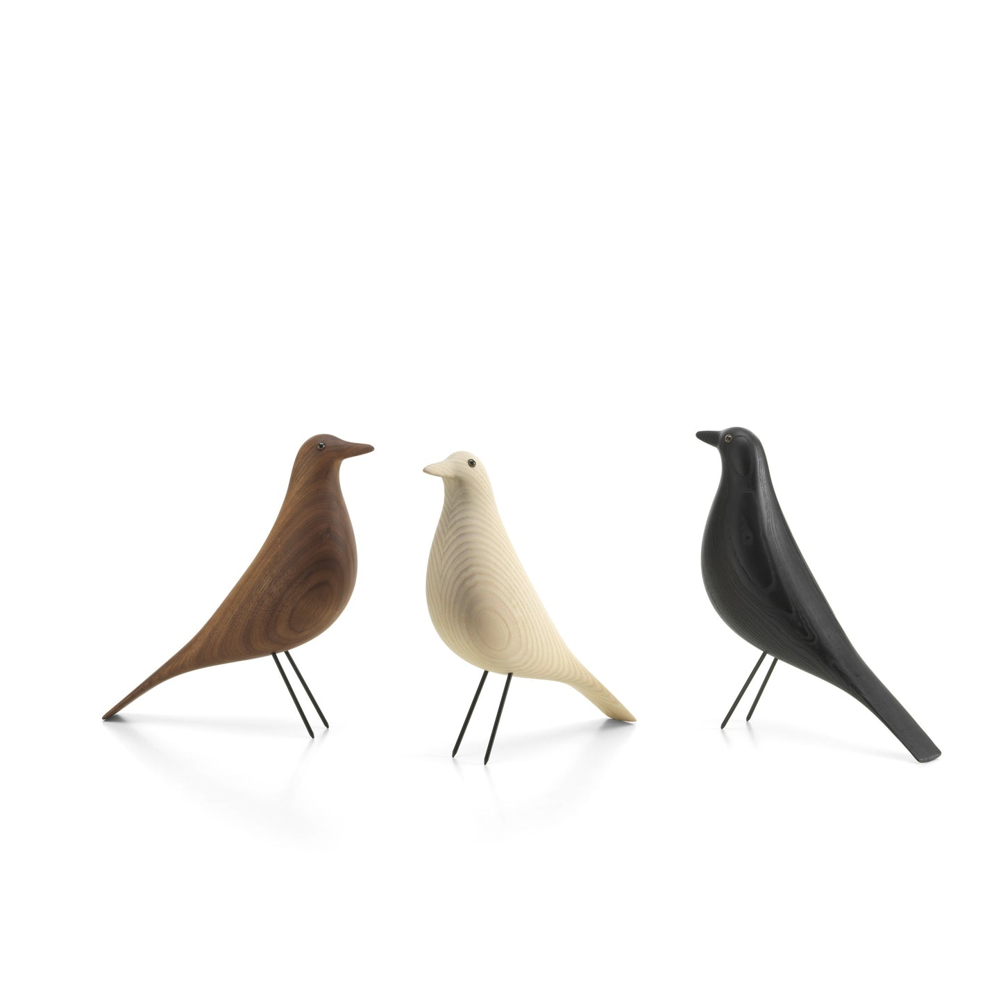 Vitra Eames House Bird Dekofigur Vogel Eschenholz schwarz