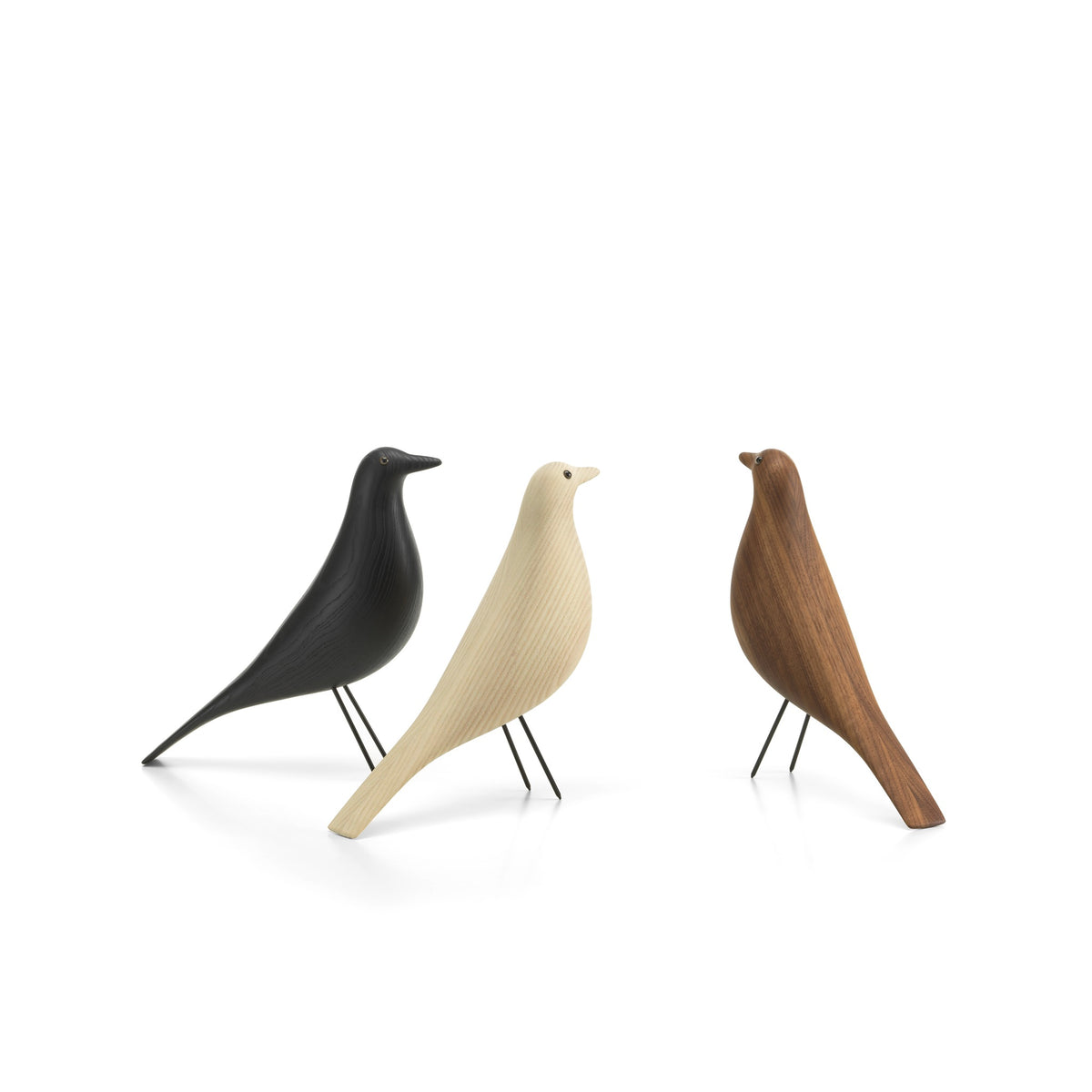 Vitra Eames House Bird Dekofigur Vogel Eschenholz schwarz