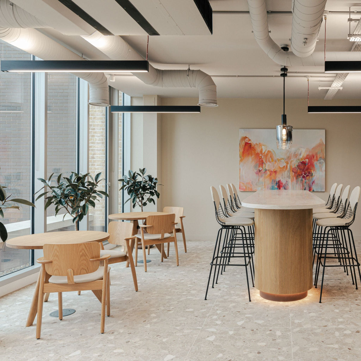 Vitra Guéridon Table runder Besprechungstisch / Esstisch Holz
