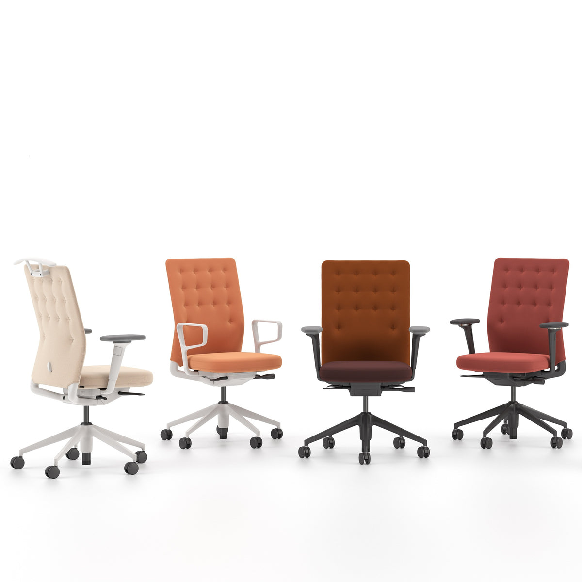 Vitra ID Trim Bürostuhl Sitz- und Rückenlehne gepolstert Bezug Laser RE