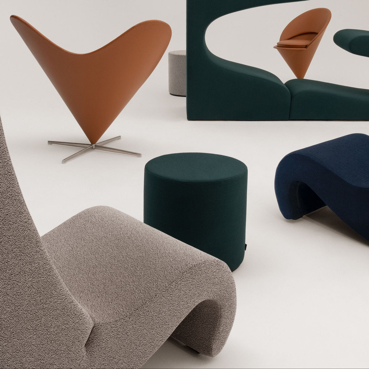 Vitra Visiona Stool Hocker Rund Design Verner Panton