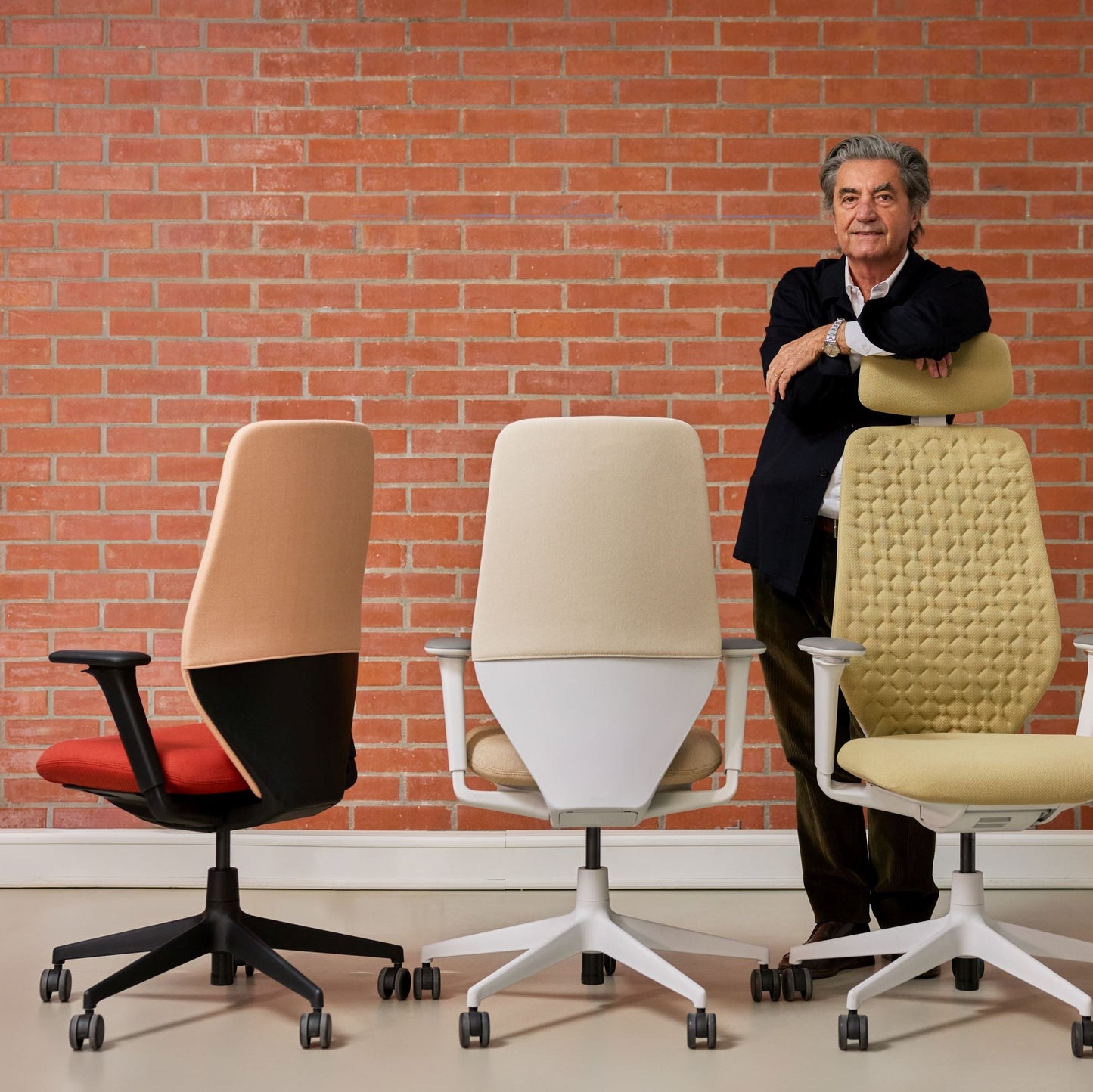 Vitra ACX Pad Bürostuhl Sitz und Rückenlehne gepolstert Plano