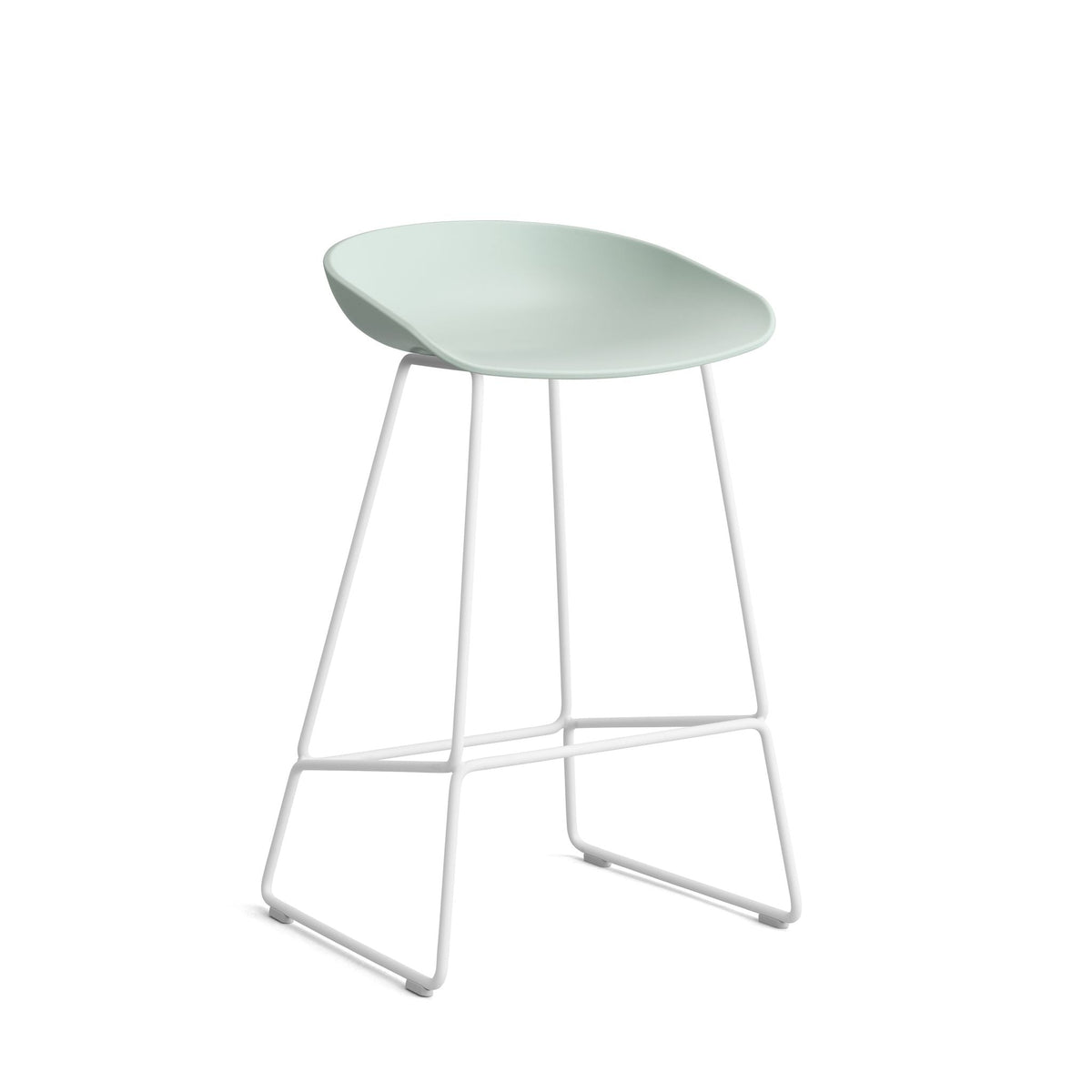 HAY About a Stool AAS 38 Barhocker Sitz Kunststoff recycelt Gestell Stahl