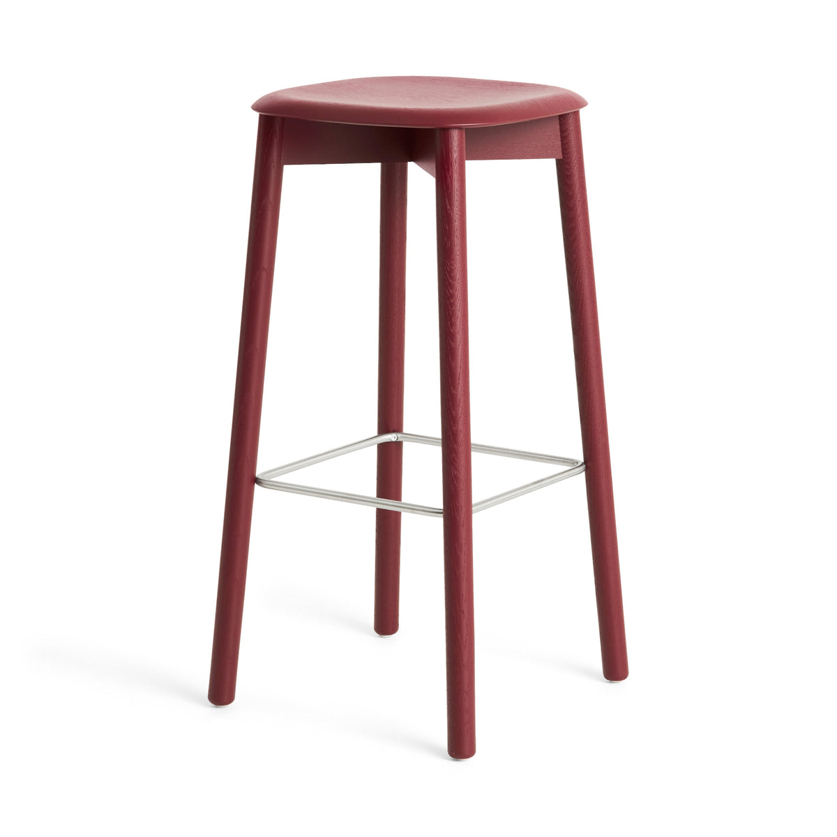 Hay Soft Edge 82 Barhocker – Sitz Sperrholz Gestell Eiche Massivholz
