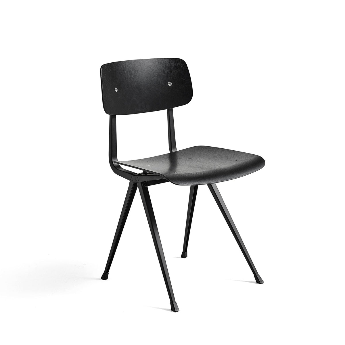 Hay Result Chair 4-Fuß-Stuhl Sitz & Rücken Sperrholz Eiche Stahlgestell