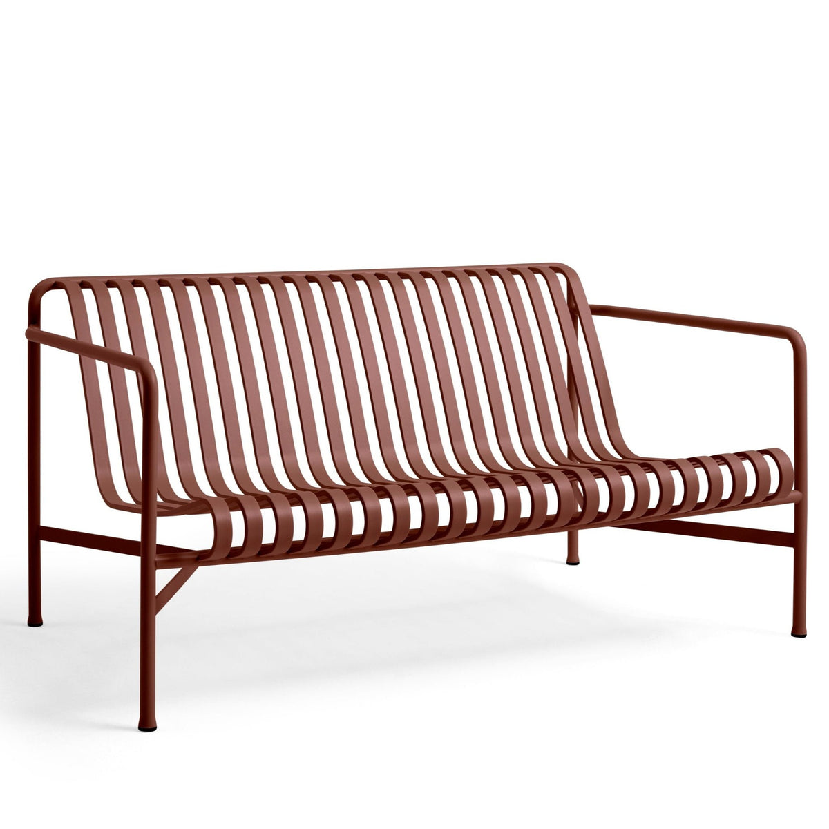HAY Palissade Lounge Sofa Outdoor-Sitzbank mit Armlehnen