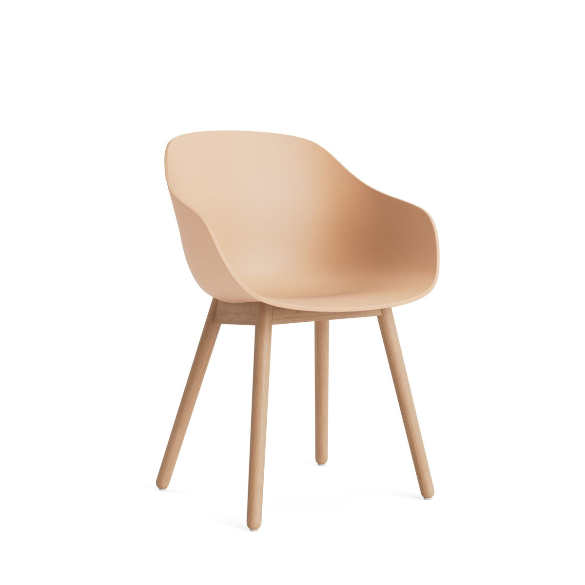 HAY About A Chair AAC 212 Armlehnstuhl Kunststoff Holzgestell 4-Fuß rund