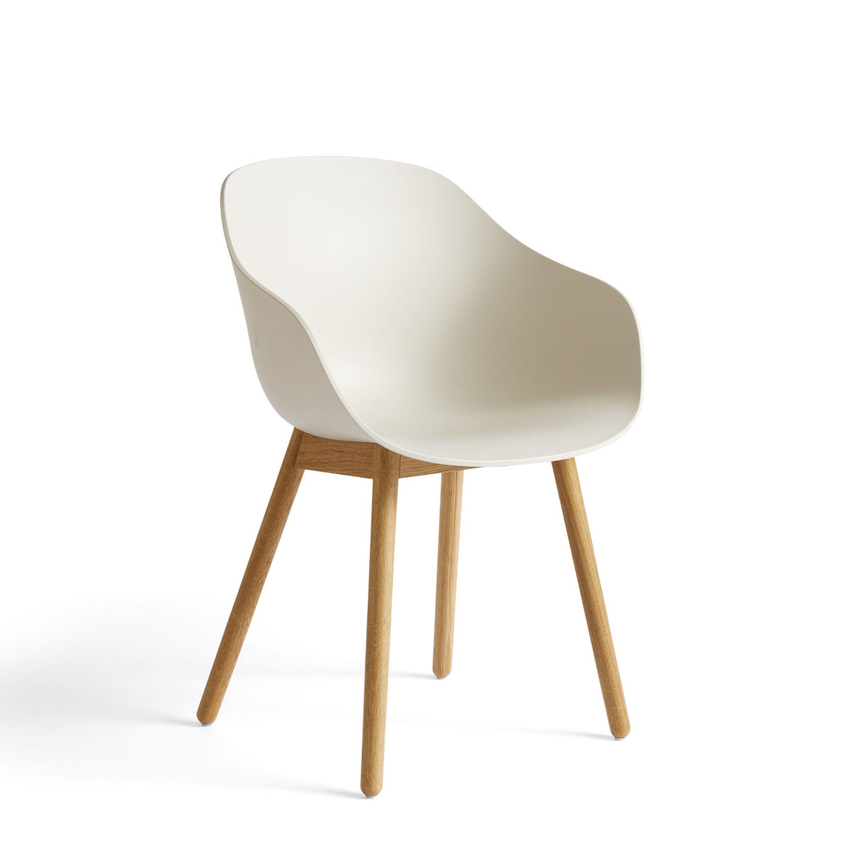 HAY About A Chair AAC 212 Armlehnstuhl Kunststoff Holzgestell 4-Fuß rund