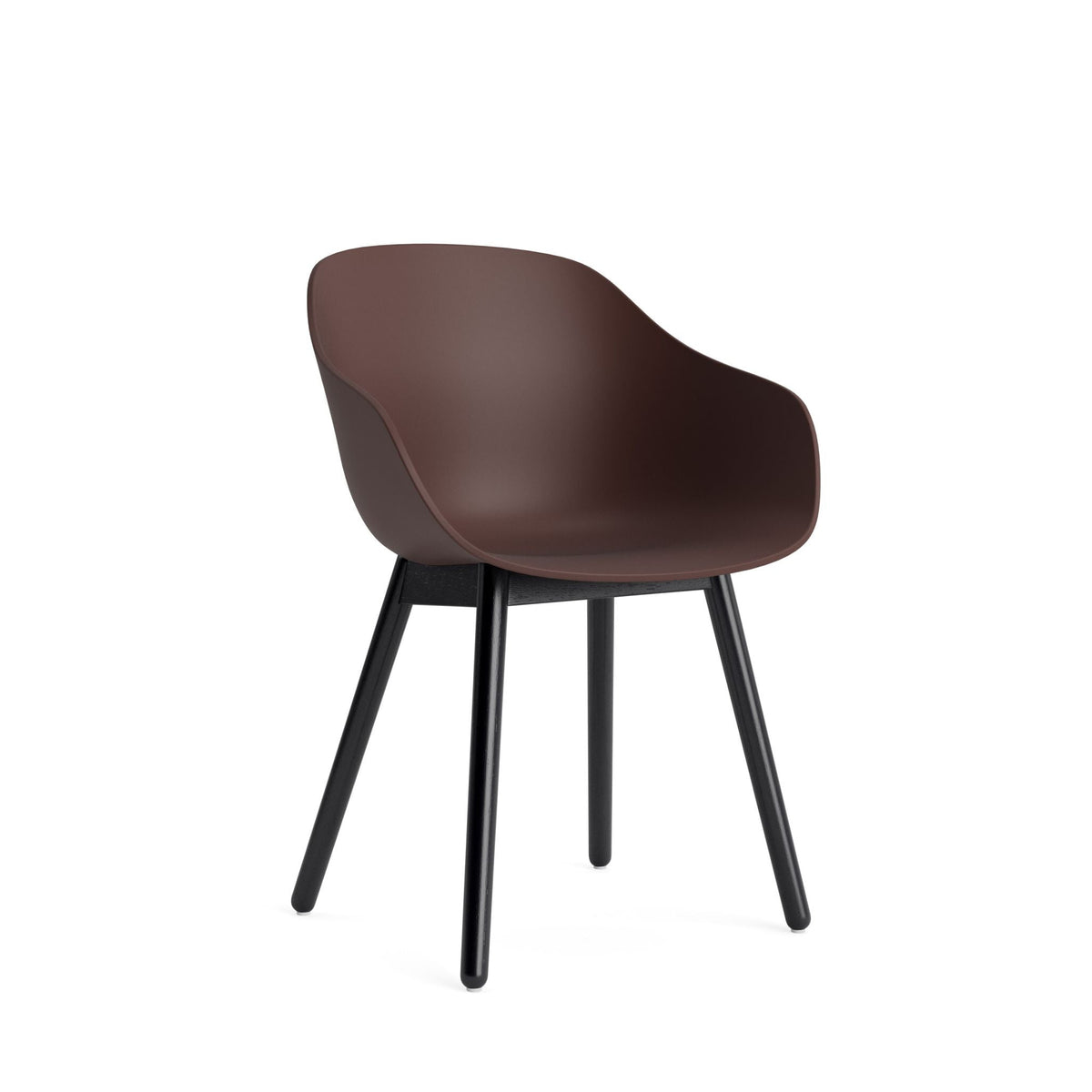 HAY About A Chair AAC 212 Armlehnstuhl Kunststoff Holzgestell 4-Fuß rund