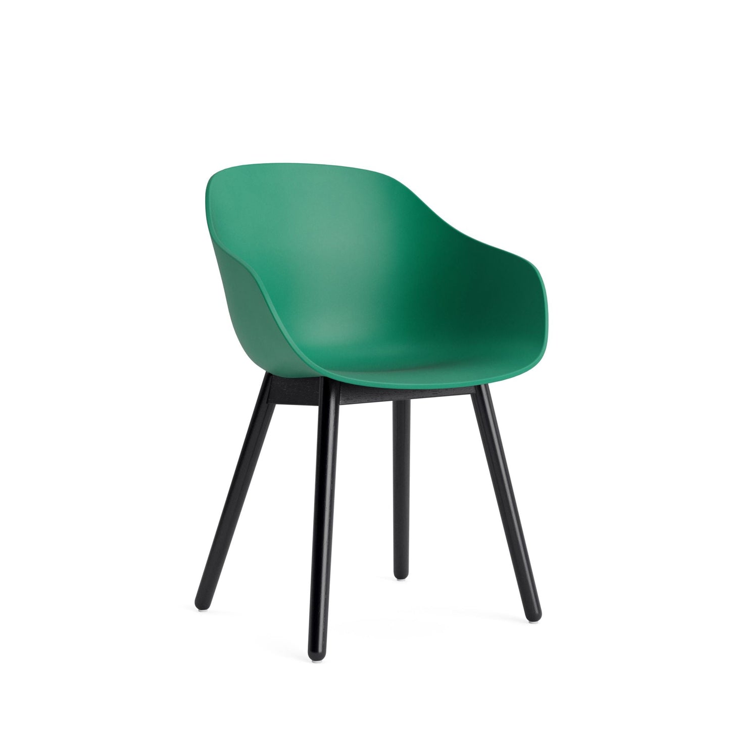 HAY About A Chair AAC 212 Armlehnstuhl Kunststoff Holzgestell 4-Fuß rund