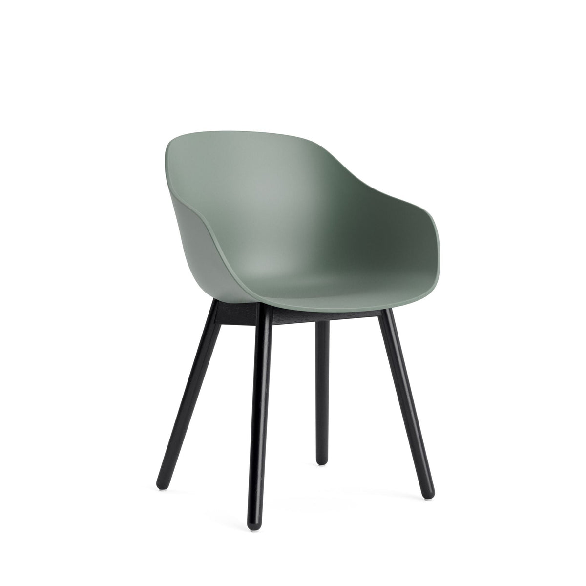 HAY About A Chair AAC 212 Armlehnstuhl Kunststoff Holzgestell 4-Fuß rund