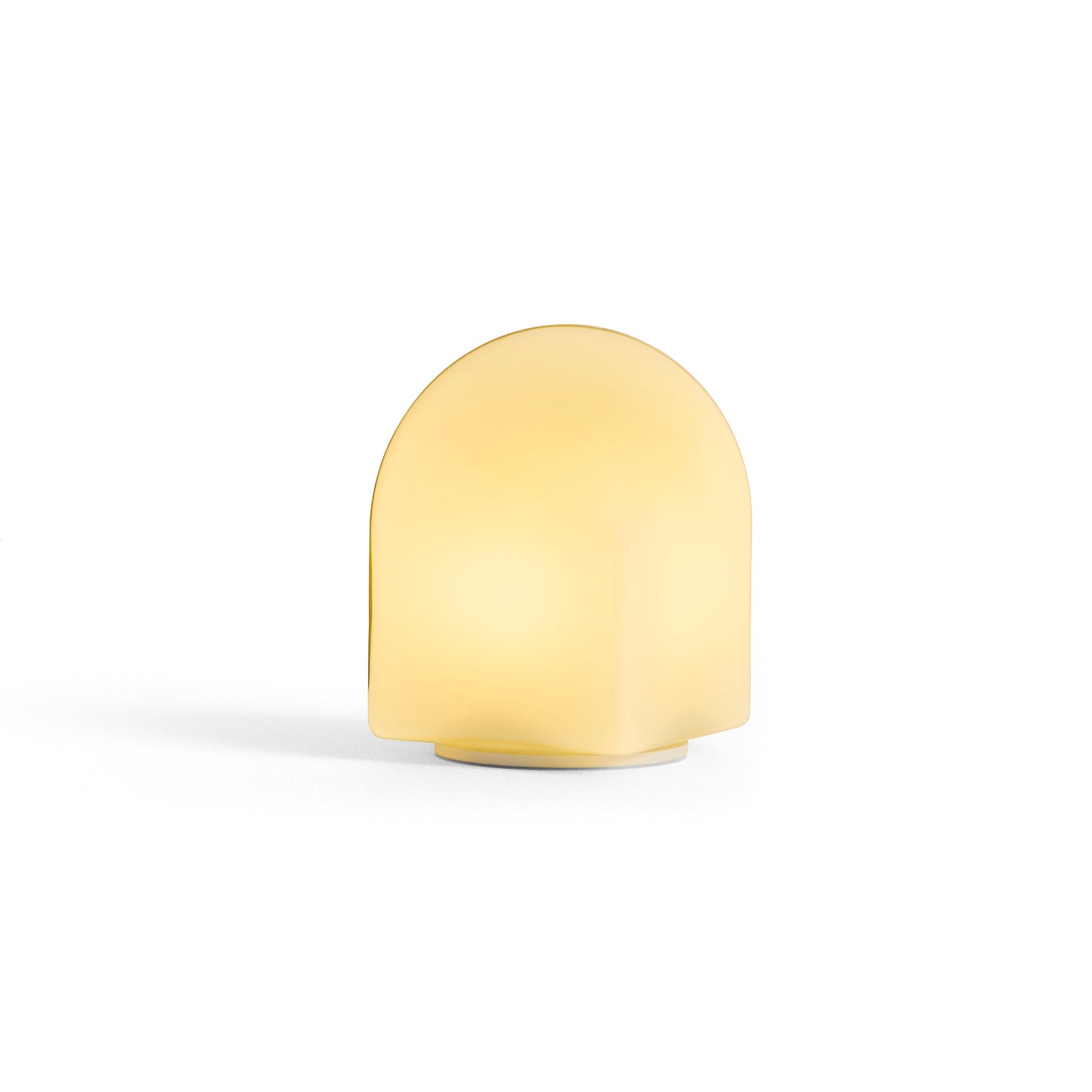 HAY Parade portable Lamp tragbare LED Leuchte Höhe 16cm Glas shell weiß