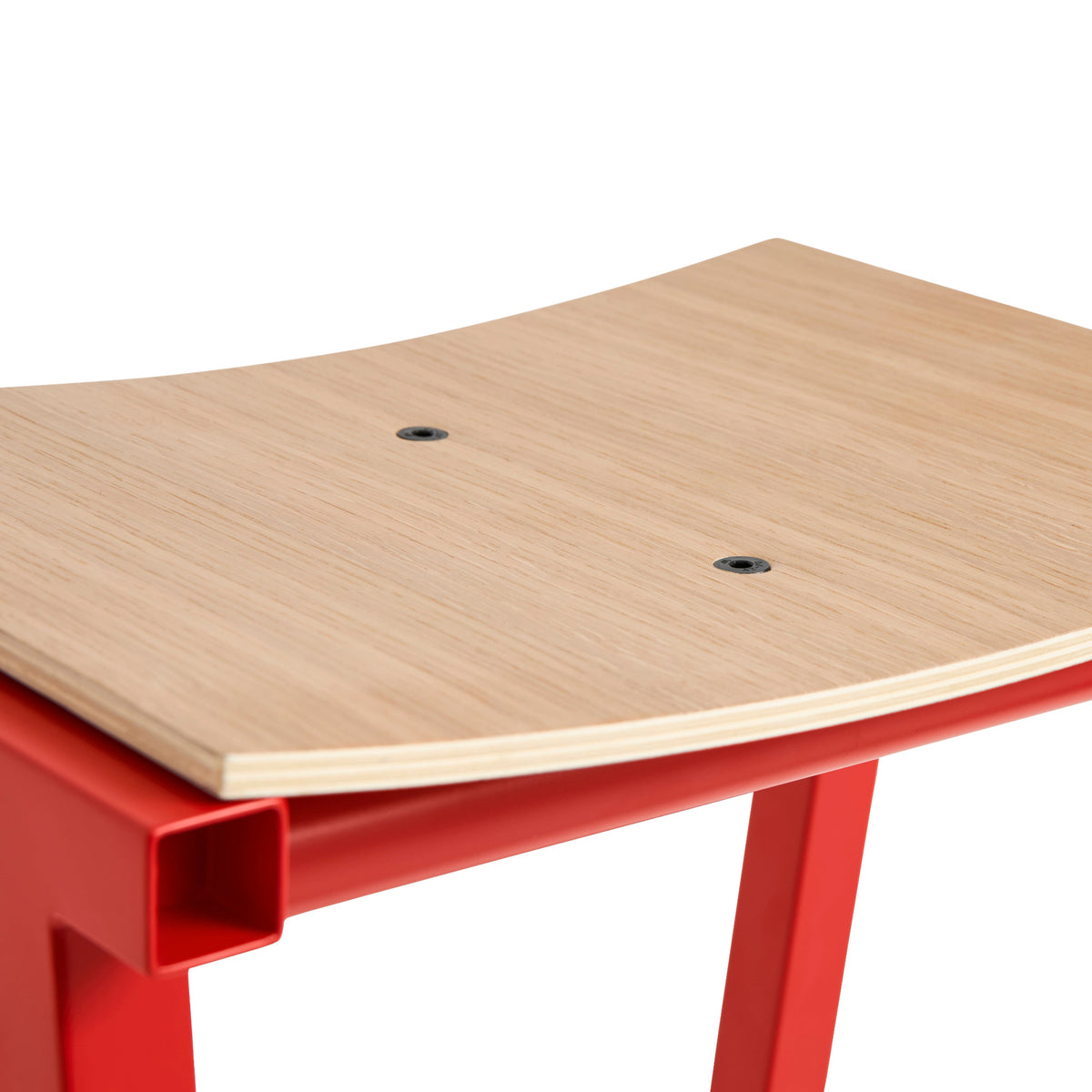 Hay Taburete 8 Barhocker – Eichenfurnier-Sitz und Stahlgestell