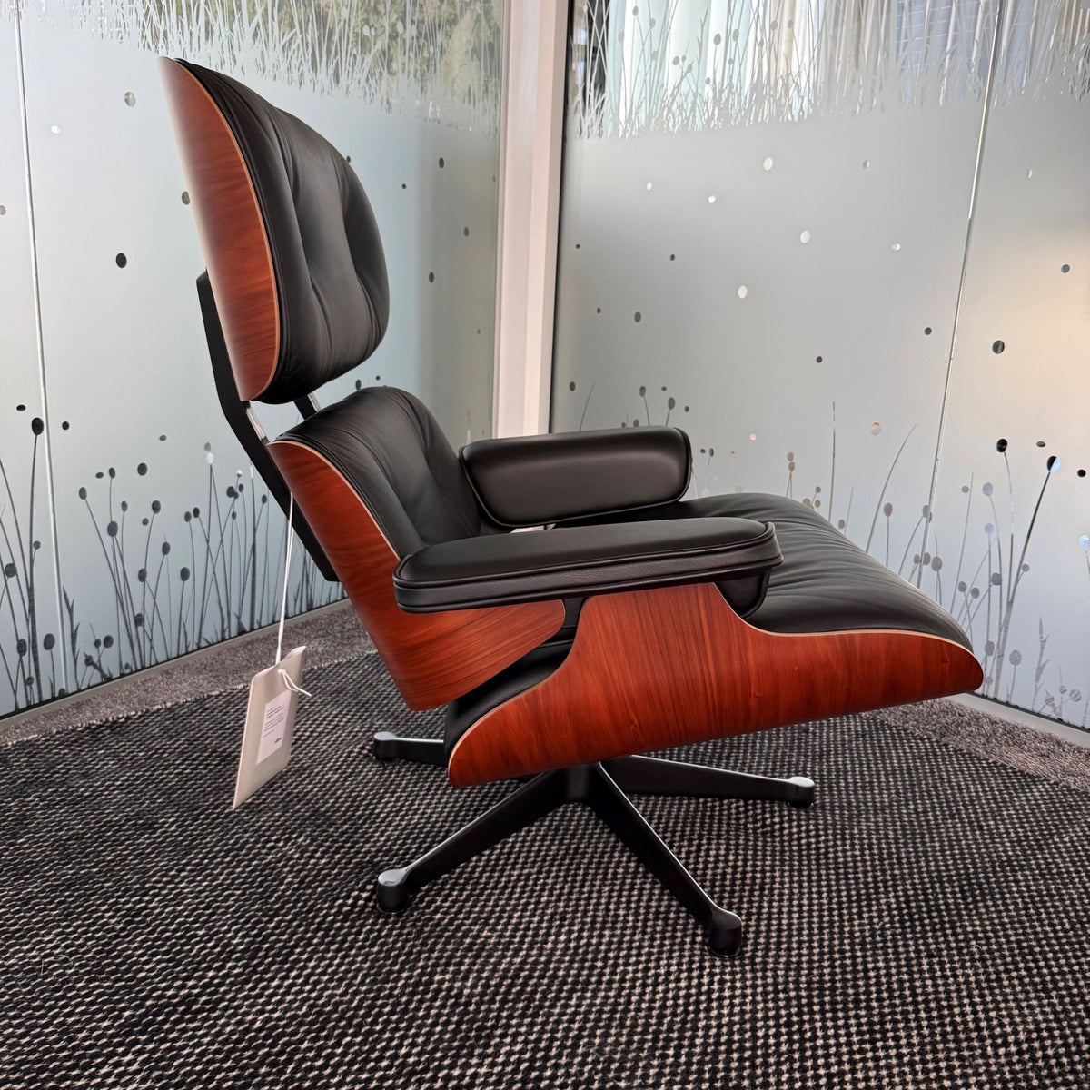 Vitra Eames Lounge Chair & Ottoman Sessel mit Hocker Leder/Palisander
