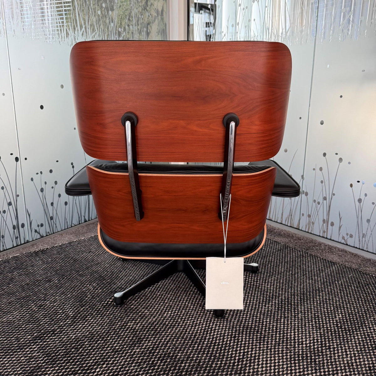 Vitra Eames Lounge Chair & Ottoman Sessel mit Hocker Leder/Palisander