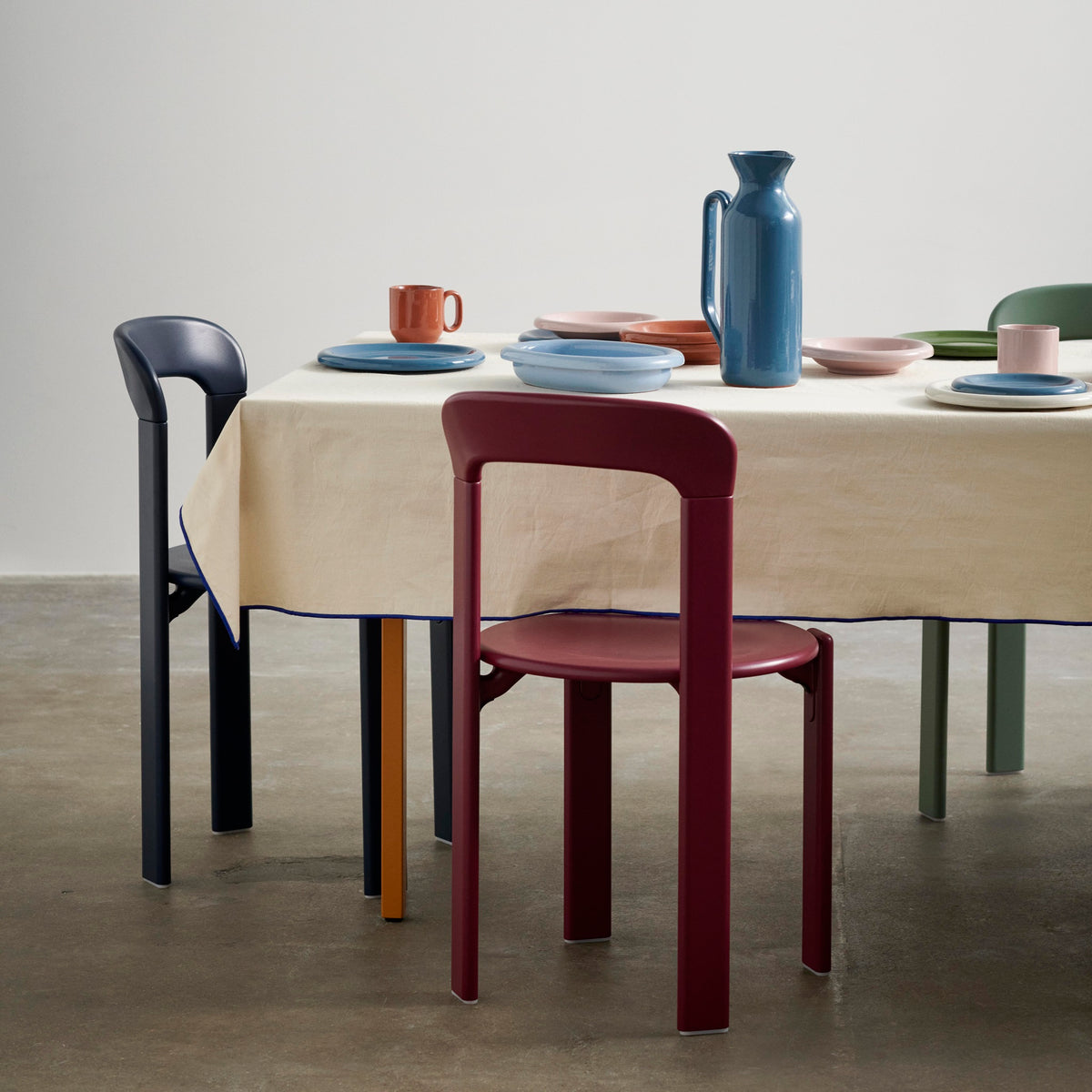HAY Rey Chair Stuhl Buche stapelbar wasserbasiert lackiert
