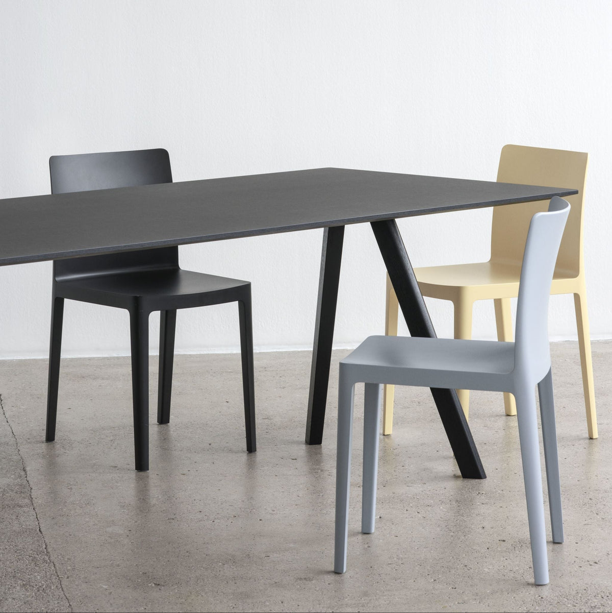 Hay ÉLÉMENTAIRE Chair Stuhl Kunststoff matt In- & Outdoor 2er Set