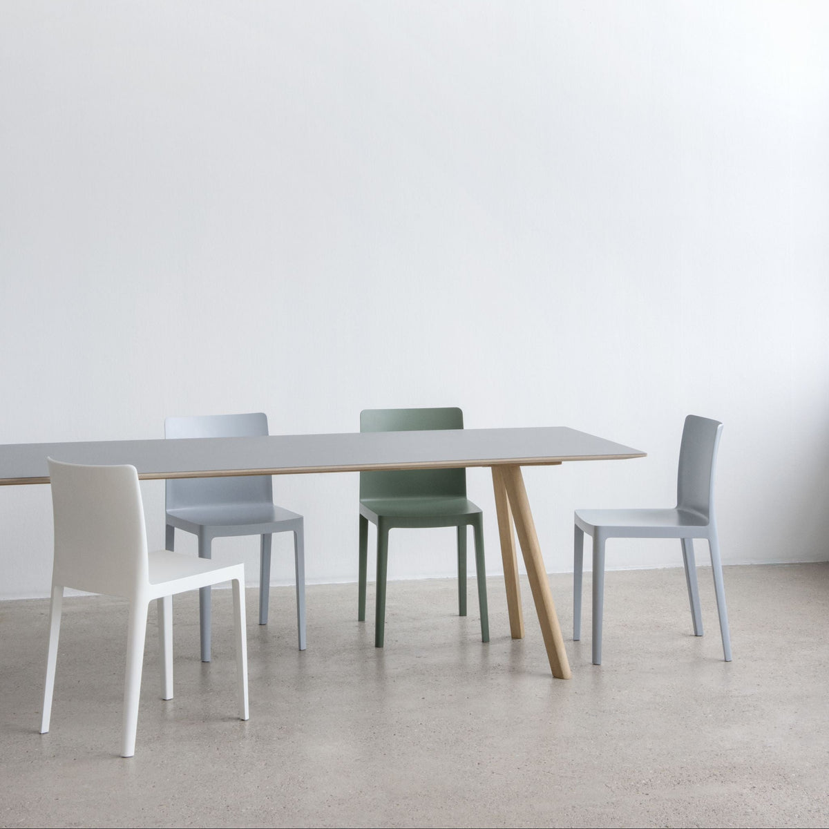 Hay ÉLÉMENTAIRE Chair Stuhl Kunststoff matt In- & Outdoor 2er Set
