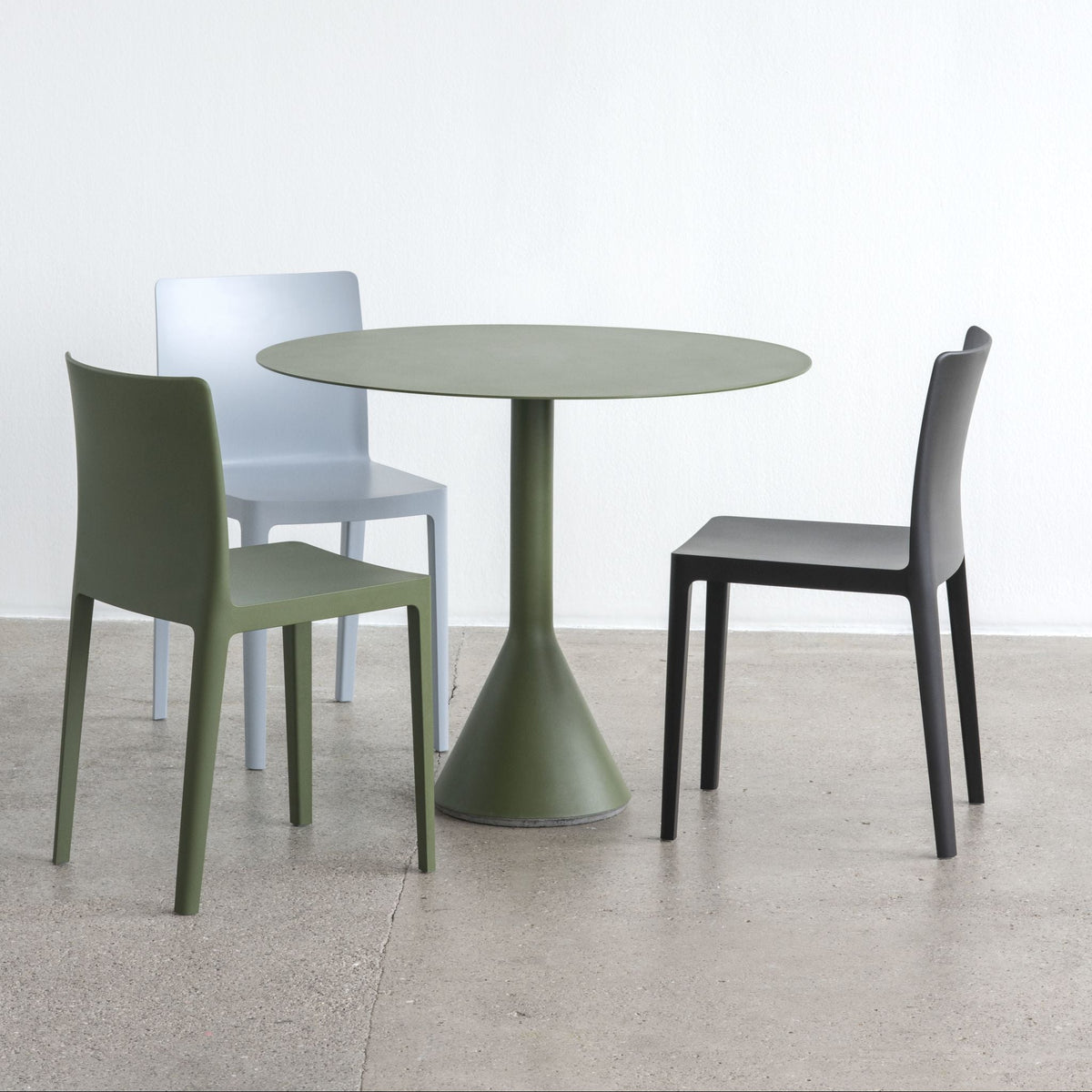 Hay ÉLÉMENTAIRE Chair Stuhl Kunststoff matt In- & Outdoor 2er Set