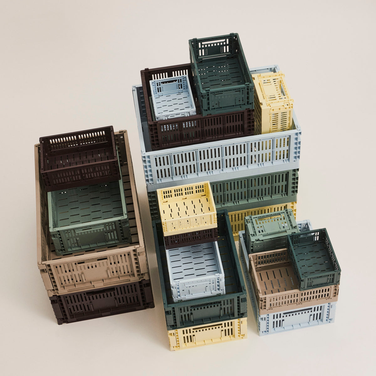 HAY Color Crate Korb Klapp-Box M medium Kunststoff recycelt