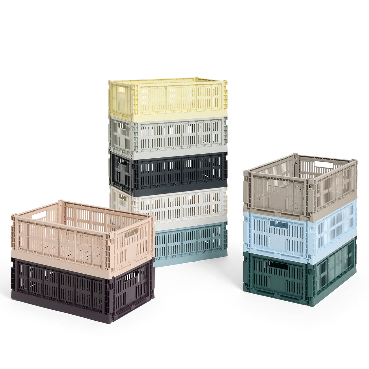 HAY Color Crate Korb Klapp-Box L large Kunststoff recycelt