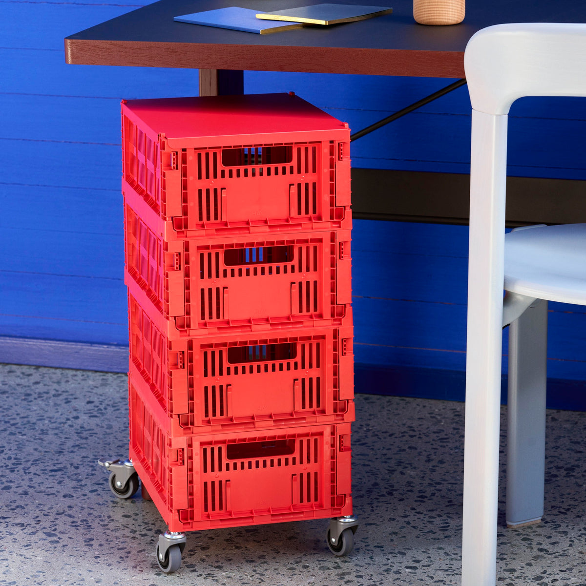 HAY Color Crate Korb Klapp-Box M medium Kunststoff recycelt