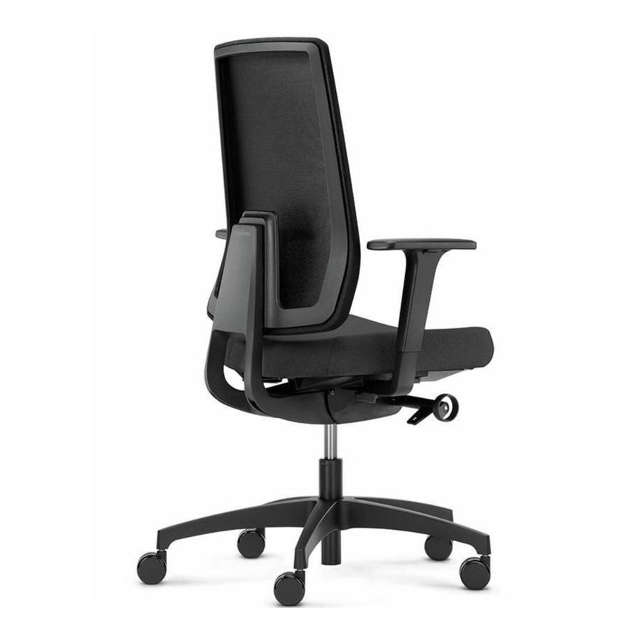 Dauphin Indeed Mesh Bürostuhl mit Netzrücken + Armlehnen schwarz