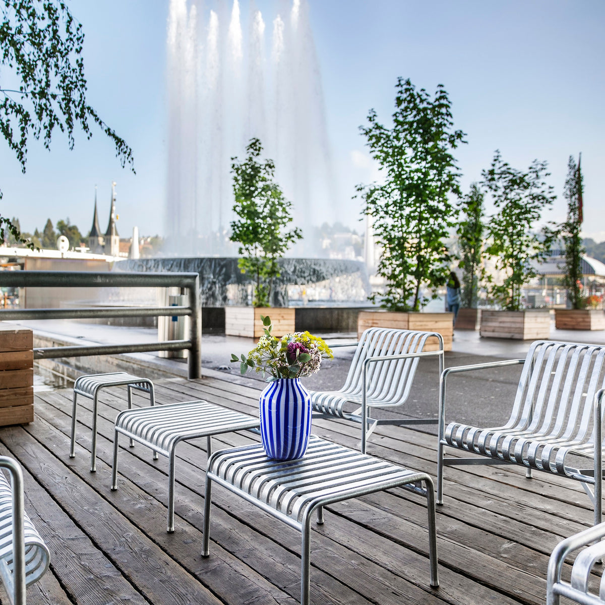 HAY Palissade Ottoman Outdoor-Hocker