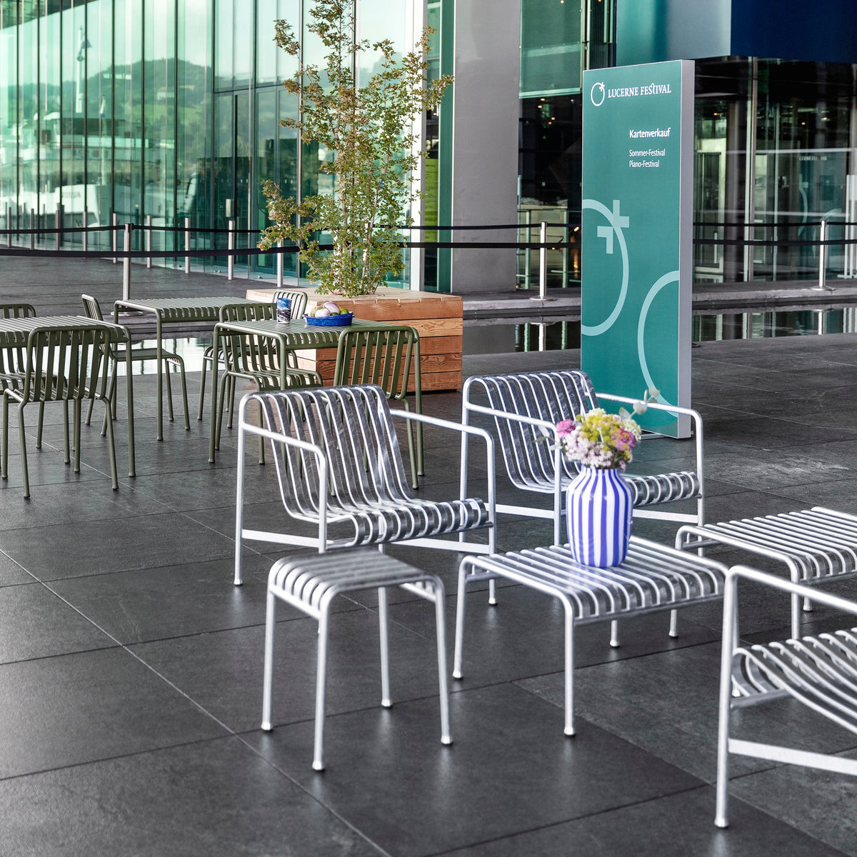 HAY Palissade Ottoman Outdoor-Hocker